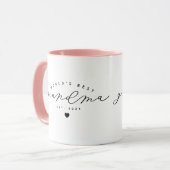 's Werelds beste Cute Calligraphy Coffee-Mok Mok (Voorkant links)