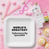 's Werelds beste Cybersecurity Specialist Papieren Bordje (Feest)