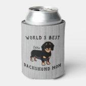's Werelds beste Dachshund-mam, aangepaste hondenn Blikjeskoeler (Blikje Voorkant)