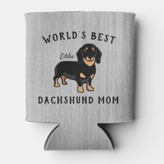 's Werelds beste Dachshund-mam, aangepaste hondenn Blikjeskoeler (Voorkant)