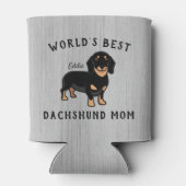 's Werelds beste Dachshund-mam, aangepaste hondenn Blikjeskoeler (Achterkant)