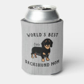 's Werelds beste Dachshund-mam, aangepaste hondenn Blikjeskoeler (Blikje Achterkant)