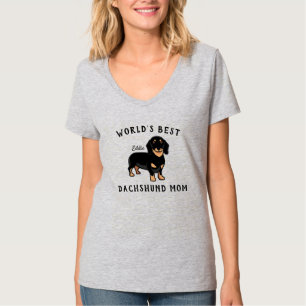 's Werelds beste Dachshund mam op maat van hond T-shirt