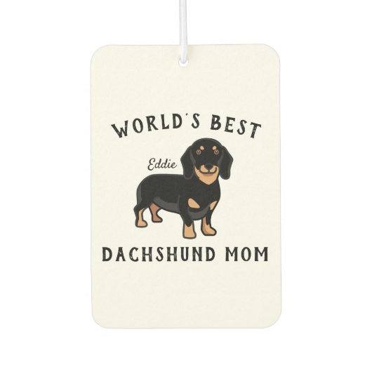 's Werelds beste Dachshund-mam, persoonlijke honde Luchtverfrisser (Voorkant)
