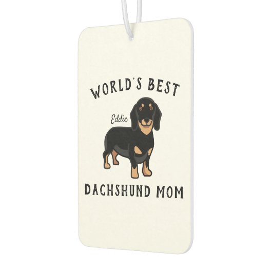 's Werelds beste Dachshund-mam, persoonlijke honde Luchtverfrisser (Links)
