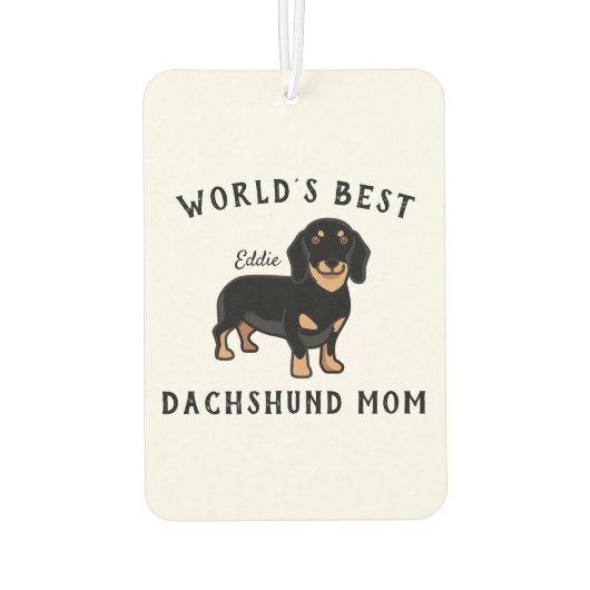 's Werelds beste Dachshund-mam, persoonlijke honde Luchtverfrisser (Achterkant)