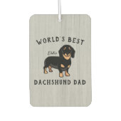 's Werelds beste dachshund-pap, aangepaste hondenn Luchtverfrisser (Voorkant)