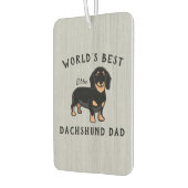 's Werelds beste dachshund-pap, aangepaste hondenn Luchtverfrisser (Links)