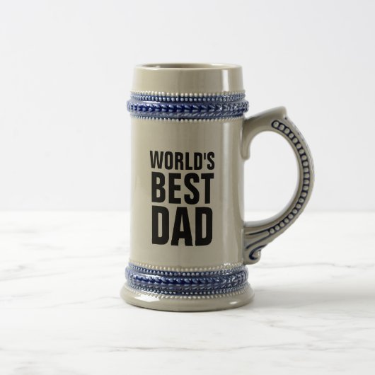 'S WERELDS BESTE DAD BEER STEIN BIERPUL (Rechts)