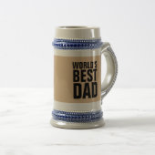 'S WERELDS BESTE DAD Beer Steins & Coffee Mugs Bierpul (Voorkant rechts)