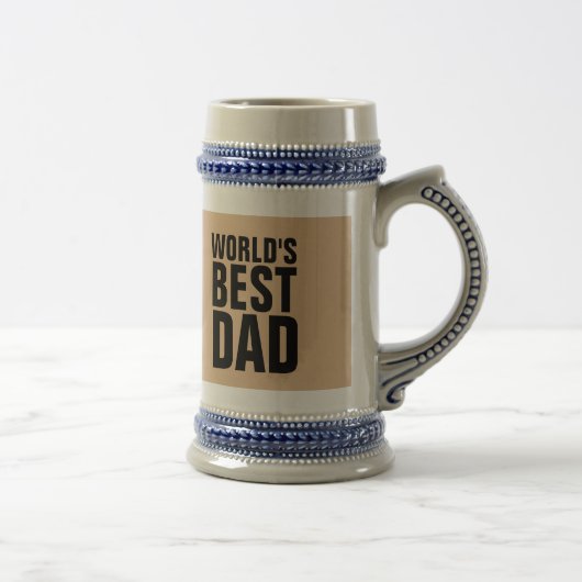 'S WERELDS BESTE DAD Beer Steins & Coffee Mugs Bierpul (Rechts)