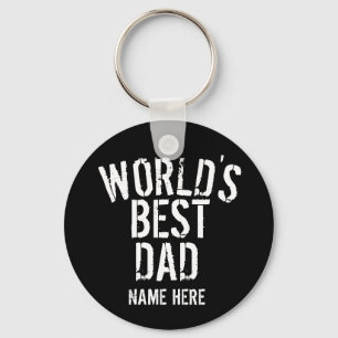 'S WERELDS BESTE DAD, GRANDPA, PERSONALIZE SLEUTELHANGER