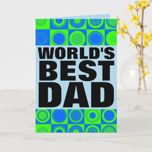 'S WERELDS BESTE DAD VADERDAG KAART (Gele Bloem)