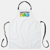 's Werelds beste DAD Whimsical Letters Apron Schort (Voorkant)