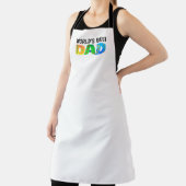 's Werelds beste DAD Whimsical Letters Apron Schort (Insitu)