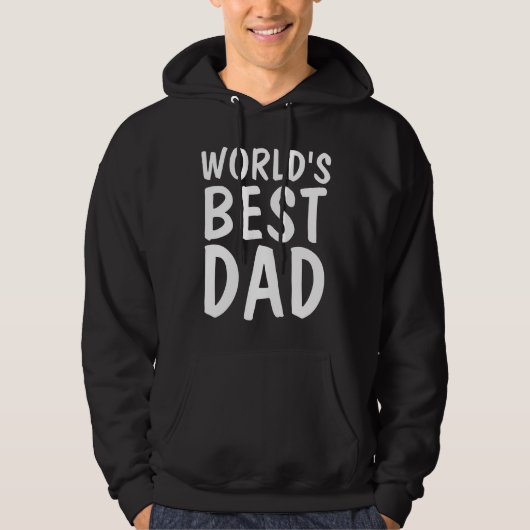 'S WERELDS BESTE DAD, zwarte T-shirts & Hoodies (Voorkant)