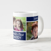 'S Werelds Beste Daddy Photo Collage Giant Coffee Grote Koffiekop (Voorkant rechts)