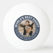 'S Werelds Beste Daddy Schattige Vaderdag Custom P Pingpongbal (Voorkant)
