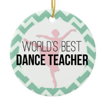 's Werelds beste dansdocent, één-zijdig ornament