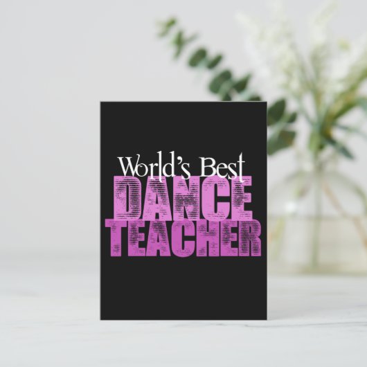 's Werelds beste dansleraar Briefkaart (Staand voorkant)