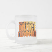 's Werelds beste dansleraar, gevriesde glazen koff Matglas Koffiemok (Links)