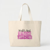 's Werelds beste dansleraar Grote Tote Bag (Voorkant)