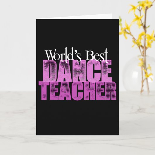 's Werelds beste dansleraar Kaart (Gele Bloem)