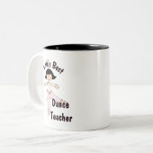 's Werelds beste dansleraar Tweekleurige Koffiemok (Voorkant links)