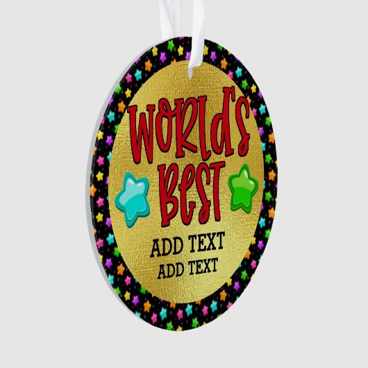 's Werelds beste dat je noemt het Ornament (voorkant)