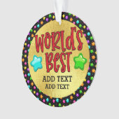 's Werelds beste dat je noemt het Ornament (voorkant)