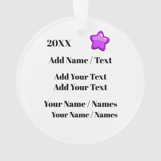 's Werelds beste dat je noemt het Ornament (achterkant)