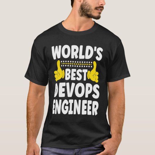 's Werelds beste Devops Engineer taakomschrijving  T-shirt (Voorkant)