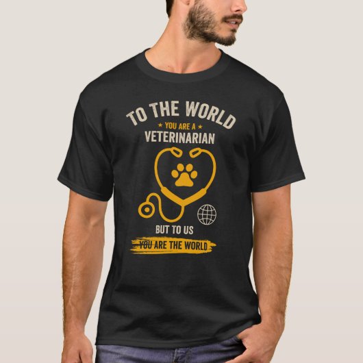 's Werelds beste dierenarts: onze reddende held T-shirt (Voorkant)