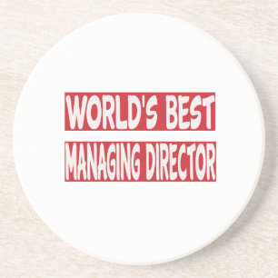 's Werelds beste directeur. Zandsteen Onderzetter