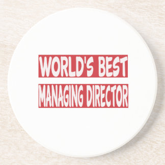's Werelds beste directeur. Zandsteen Onderzetter