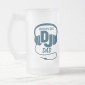 's Werelds beste DJ pap blauw bier mok (Links)