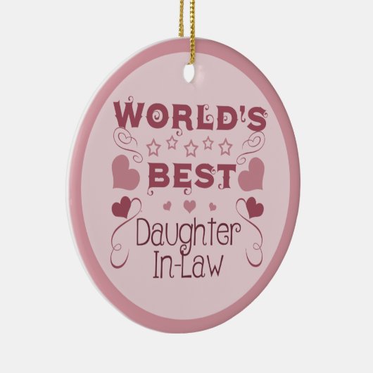 's Werelds beste dochter-in-law Keramisch Ornament (Rechts)