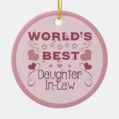 's Werelds beste dochter-in-law Keramisch Ornament (Voorkant)