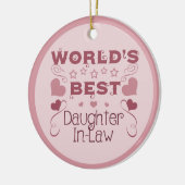 's Werelds beste dochter-in-law Keramisch Ornament (Links)