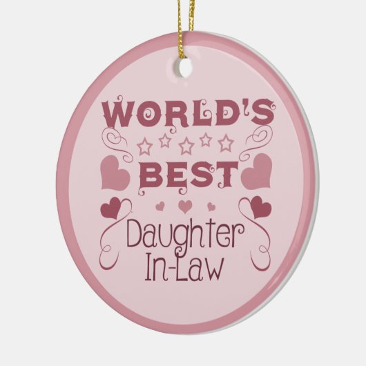 's Werelds beste dochter-in-law Keramisch Ornament (Links)