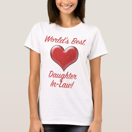 's Werelds beste dochter-in-law T-shirt (Voorkant)