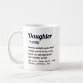 's Werelds beste dochterdefinitie-houding ooit Koffiemok (Links)