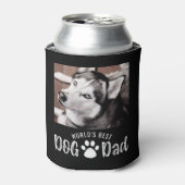 'S WERELDS BESTE DOG DAD 2-foto's schilderen afdru Blikjeskoeler (Blikje Voorkant)
