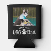 'S WERELDS BESTE DOG DAD 2-foto's schilderen afdru Blikjeskoeler (Achterkant)