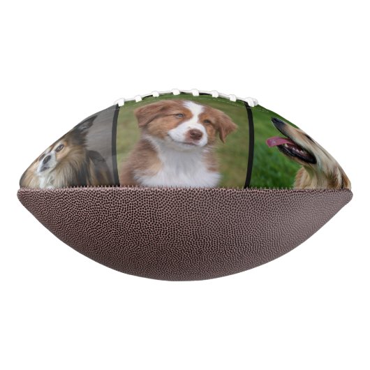 's Werelds beste DOG DAD Custom Pet Photo American Football (Gedraaid 90)