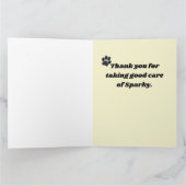 's Werelds beste 'Dog Walker Blue Spiral Pet Paw P Bedankkaart (Binnen)