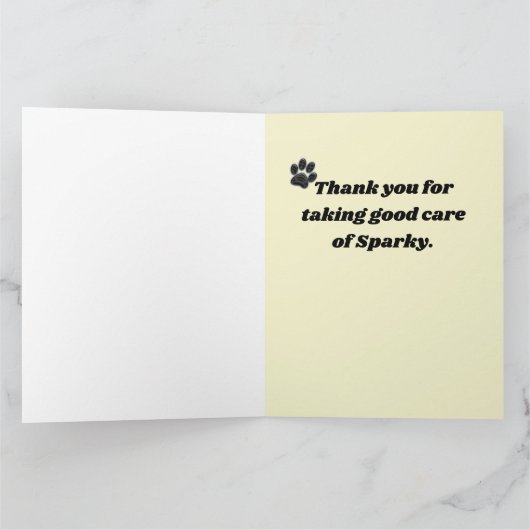 's Werelds beste 'Dog Walker Blue Spiral Pet Paw P Bedankkaart (Binnen)