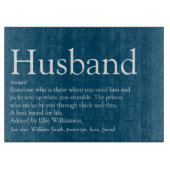 's Werelds beste echtgenoot-definitieblauw Snijplank (Voorkant)