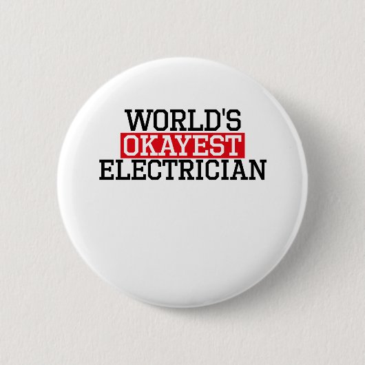 's werelds beste elektricien, #electricia ronde button 5,7 cm (Voorkant)