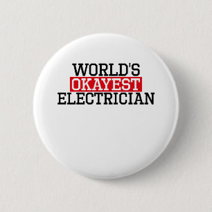 's werelds beste elektricien, #electricia ronde button 5,7 cm